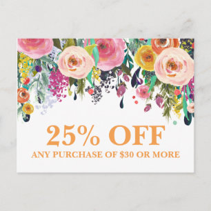 Fashion Forist Marketing Promotions Carte postale