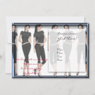 Fashion Forward Girl Time Einladungen