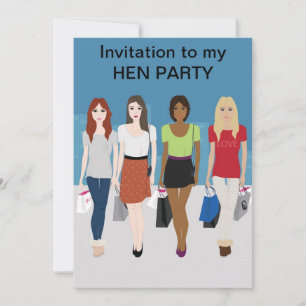 Fashion Girls Hen Party Invitation