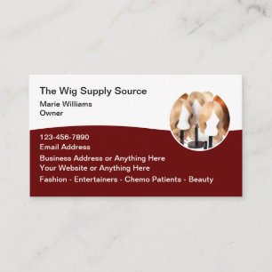 Fashion Hair Wigs Business Cards Visitenkarte