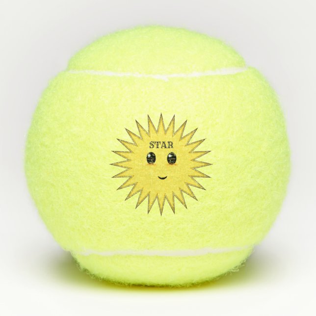 Fashion Happy Sun Tennisbälle (Vorderseite)