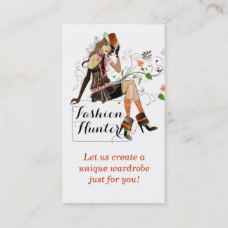 Fashion Hunter Business Card Visitenkarte
