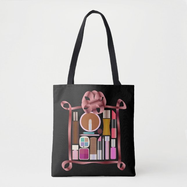 Fashion Kosmetiktücher, Seidenband, Lippenstift bl Tasche (Vorderseite)