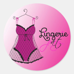 Fashion Lingerie Runder Aufkleber