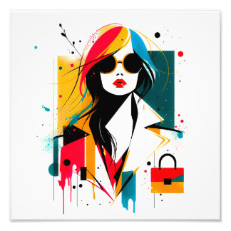 fashion minimalist style girl fotodruck