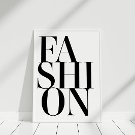 Fashion Minimalistisch Typografy Poster Print
