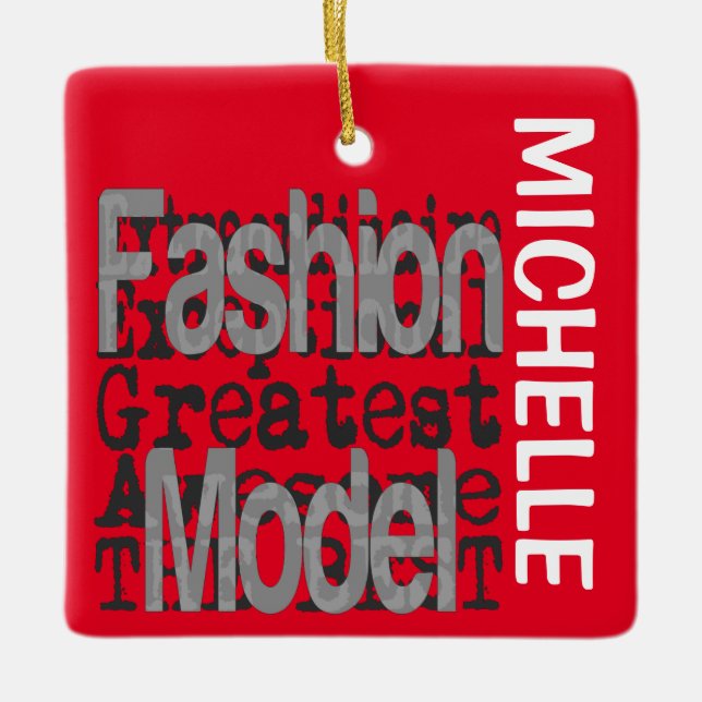 Fashion Model Extraordinaire CUSTOM Keramikornament (Vorderseite)