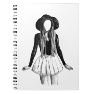 Fashion Model Zeichnung Notizblock