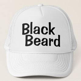 Fashion Novelty BLACK BEARD Truckerkappe