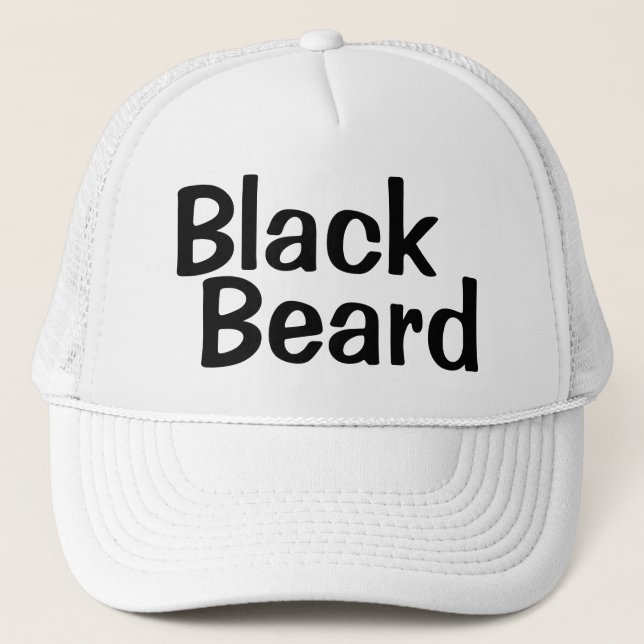 Fashion Novelty BLACK BEARD Truckerkappe (Vorderseite)