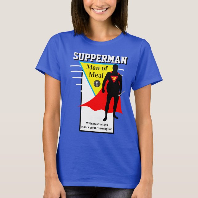 Fashion Novelty SUPPERMAN MANN OF MEAL T-Shirt (Vorderseite)