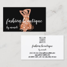 Fashion Online Shop Logo Kupfer Rose Dress QRCode
