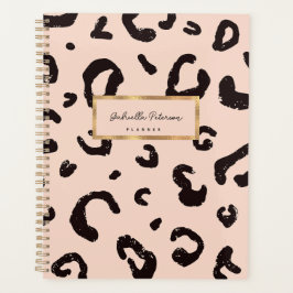 Fashion Pink Leopard Motif et nom du script