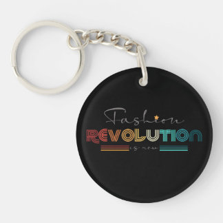 Fashion Revolution Retro Typographique Noir Acryli