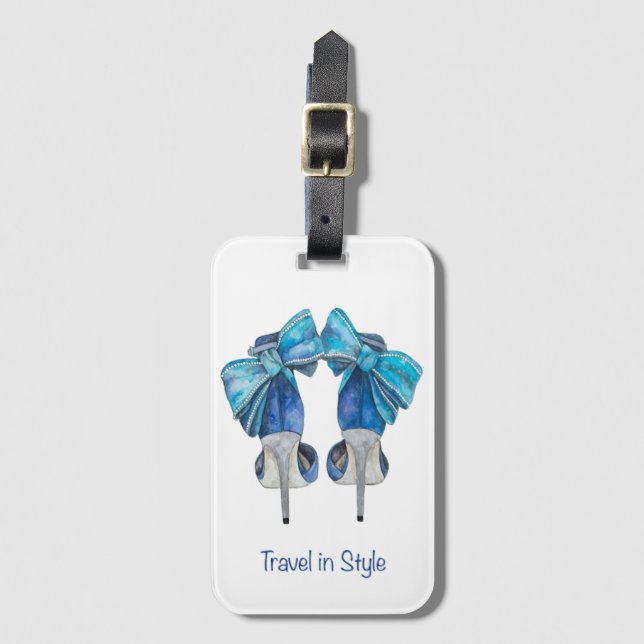 Fashion Shoe Luggage Tag Gepäckanhänger (Vorderseite Vertikal)