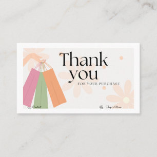 Fashion Shop Business Card - Blumenästhetik Visitenkarte