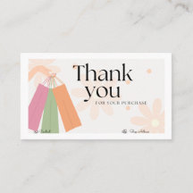 Fashion Shop Carte de visite - Floral Aesthetics