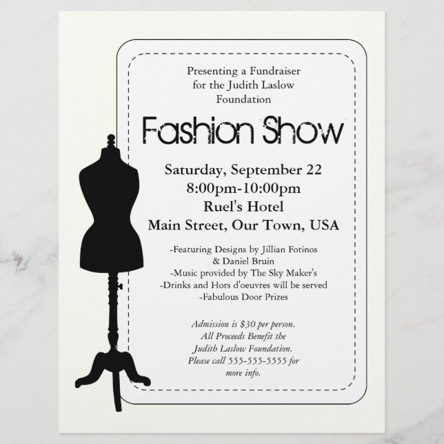 Fashion Show Flyer (Vorne)