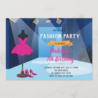 Fashion Show Geburtstagseinladung Einladung