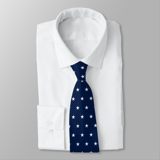 Fashion Silver Star Muster Krawatte (Gebunden)