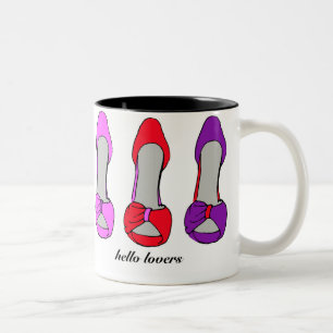 Fashion Stiletto Heelses Shoe Lover Zweifarbige Tasse