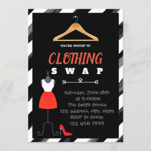 Fashion-Swap-Party Einladung
