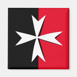 Fashion-Symbol für weißes Malteser Kreuz und Malta Magnet