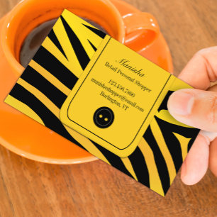 Fashion Tiger Stripes Business Card Visitenkarte