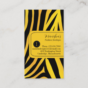 Fashion Tiger Stripes Business Card Visitenkarte