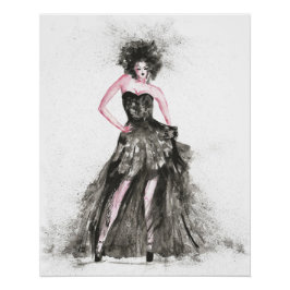 Fashion Vogue Frau Poster