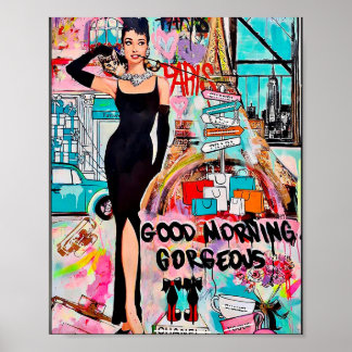 Fashion Wall Art Print Poster Paris Girly Deco