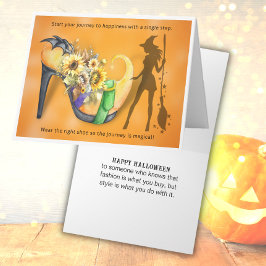 Fashionista Halloween Grußkarte Karte