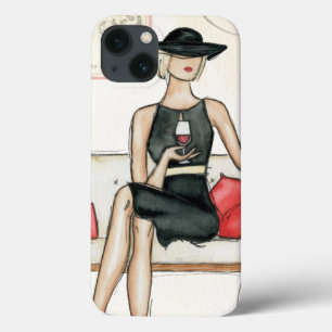 Fashionista-trinkender Wein iPhone 13 Hülle