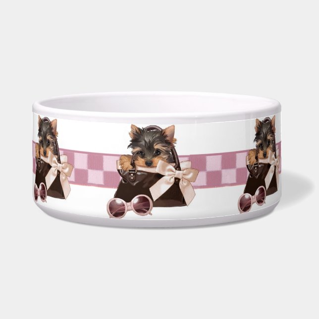 Fashionista Yorkie Napf (Vorderseite)