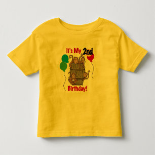 Fass Affe-2. Geburtstags-T-Shirts und Geschenke Kleinkind T-shirt