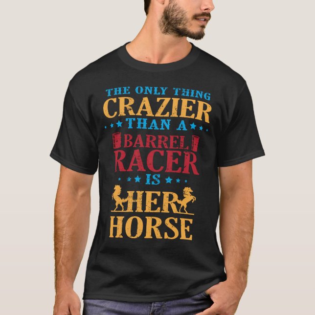 Fass-laufendes Pferdegeschenke für die T-Shirt (Vorderseite)