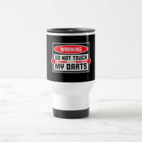 Fass Meine Darts Nicht An Warnung Dart Spieler Hum