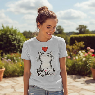 Fass meine Mom nicht an Lustiges Katzen-Mom Frauen Tri-Blend Shirt