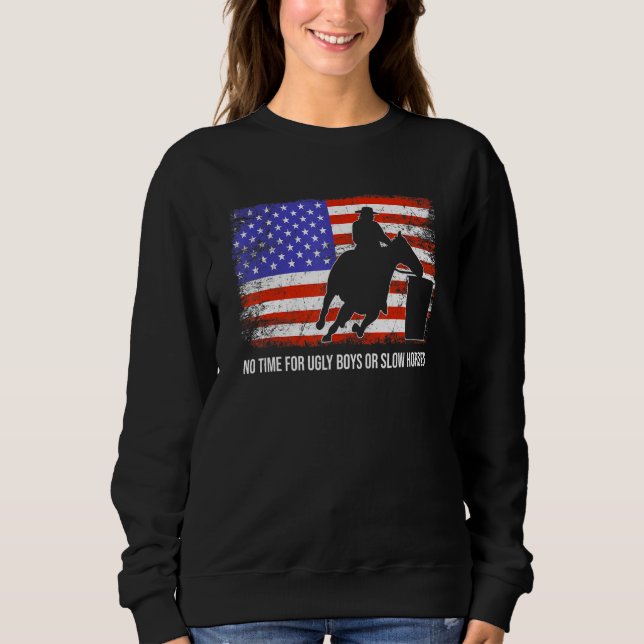 Fass-Rennen für hässliche Jungen oder langsame Pfe Sweatshirt (Vorderseite)
