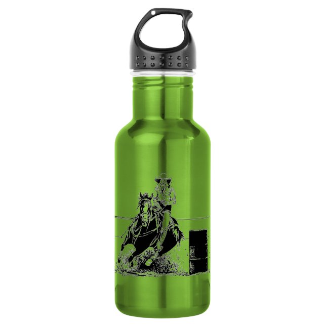 Fass-Rennläufer Edelstahlflasche (Vorderseite)