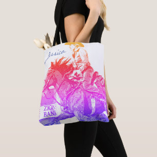 Fass-Rennläufer II (Regenbogen) Tasche