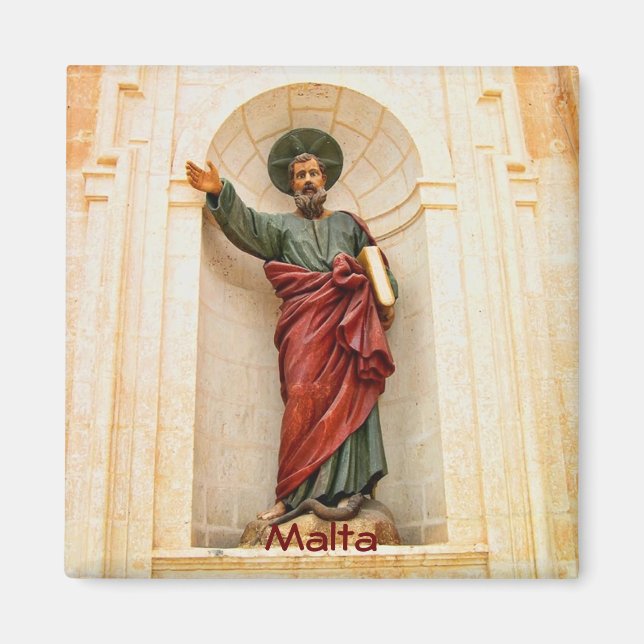 Fassade der Kirche in Malta Magnet (Vorne)