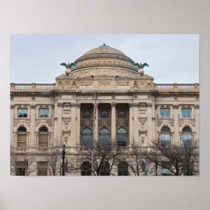 Fassade der Sehenswürdigkeit Milwaukee Poster