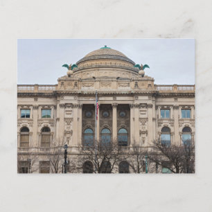 Fassade der Sehenswürdigkeit Milwaukee Public Libr Postkarte
