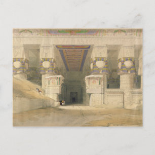 Fassade des Hathor-Tempels Postkarte