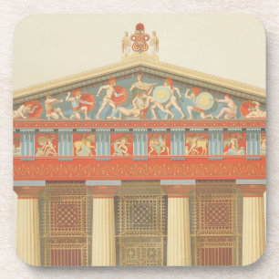 Fassade des Tempels von Jupiter bei Aegina (323-27 Untersetzer