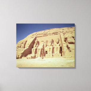Fassade des Tempels von Ramesses II Leinwanddruck