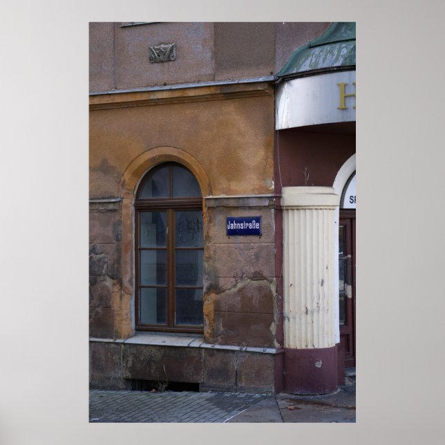 Fassade in Lobau, Deutschland Poster (Vorne)