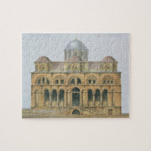 Fassade von Mefa Dzamissi, die Kirche von St.