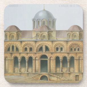 Fassade von Mefa Dzamissi, die Kirche von St. Getränkeuntersetzer